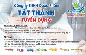 Tuyển dụng trung cấp dược hà nội lương 10 triệu
