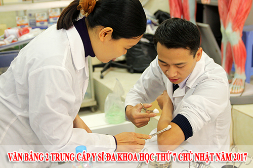 Văn bằng 2 Trung cấp Y sĩ đa khoa học thứ 7 chủ nhật năm 2017
